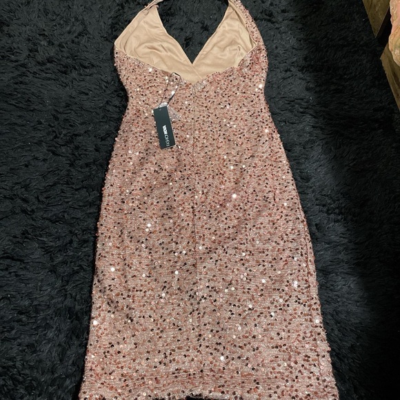 Fashion Nova Sparkling Backless Dress in Pink - Picture 5 of 5